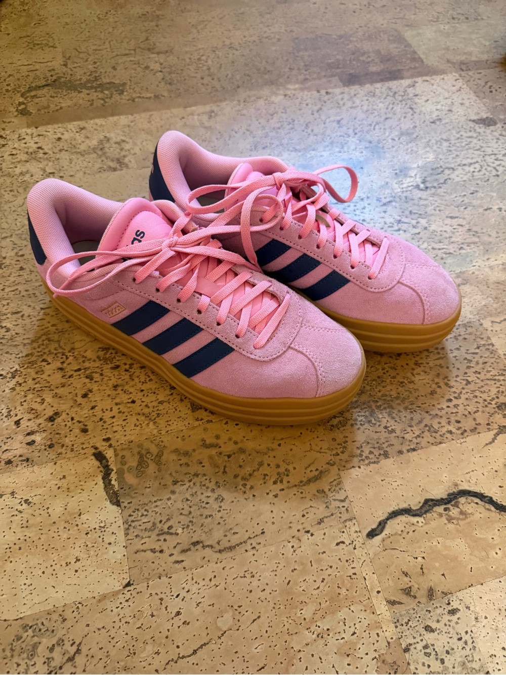 Adidas Pink Platform Gazelle Like New!